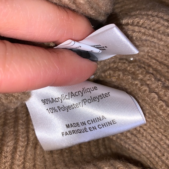 LA EXPRESS Pearl Pom Toque & Chenille Criss-Cross Head Band Ear Warmer - Picture 5 of 6